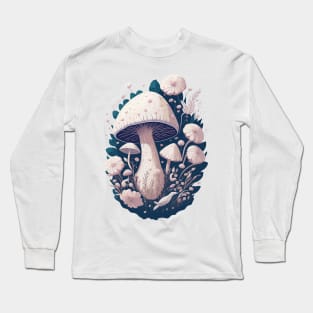 Magic white mushroom Long Sleeve T-Shirt